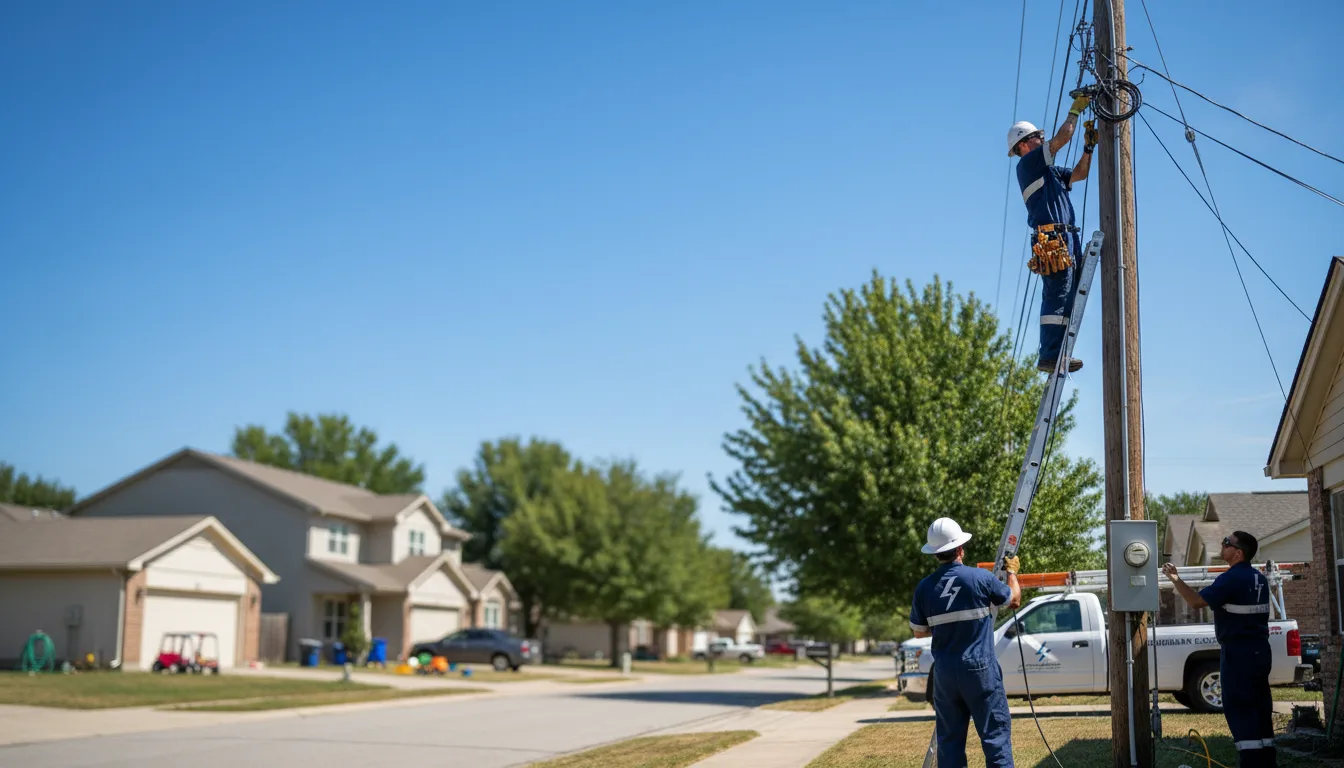 Residential electrician providing installation services in Paxinos, PA